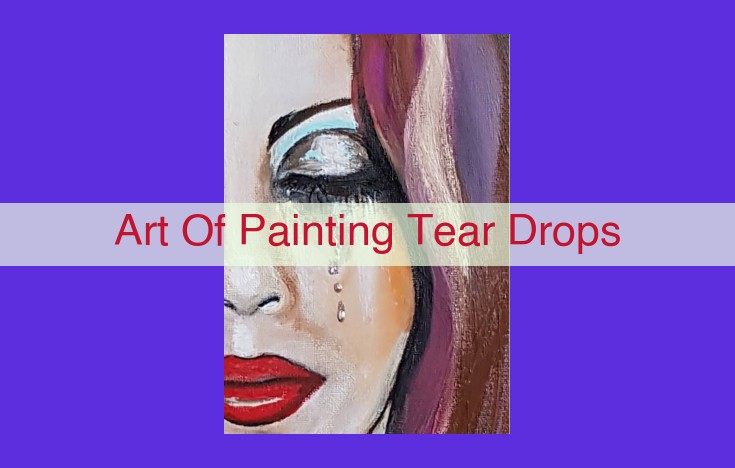 How to Paint Emotionally Captivating Teardrops: A Comprehensive Guide for Artists