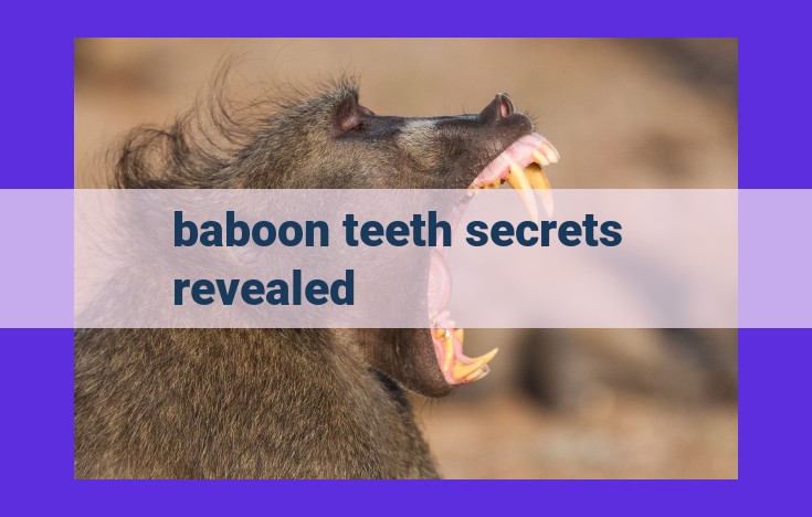 Unveiling the Dietary Adaptations of Baboons: Insights from Advanced Tooth Analysis