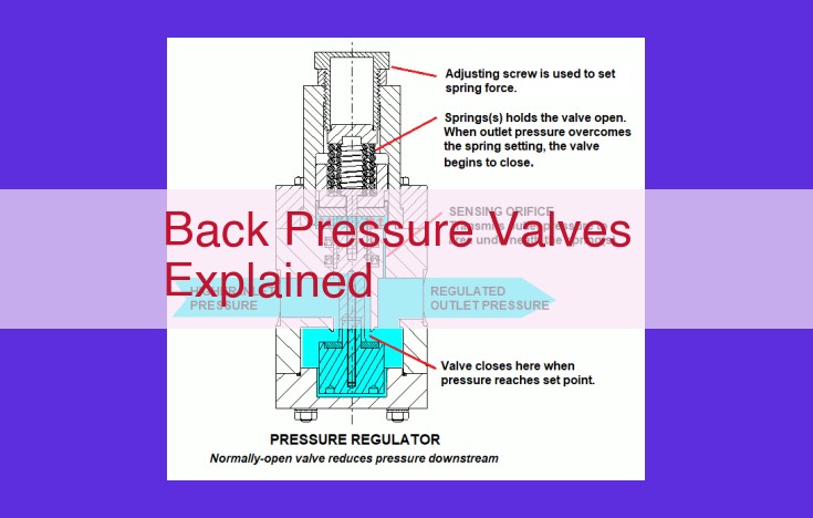 Back Pressure Valves: Optimizing Pressure Control with Bernoulli's Principle