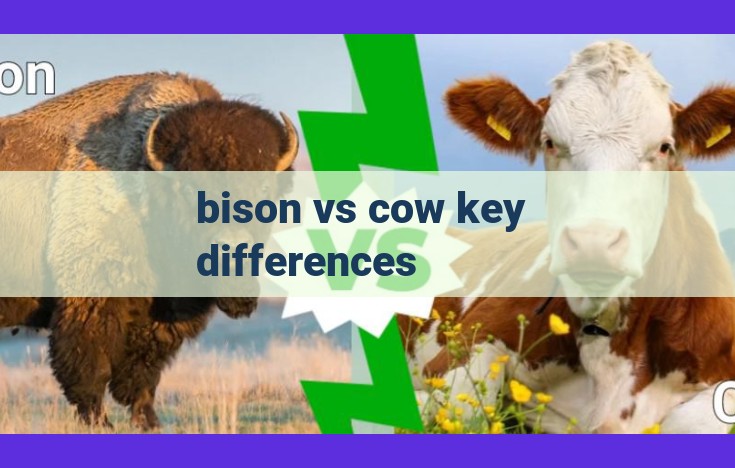 Bison vs. Cows: Key Differences in Size, Appearance, Habitat, and Behavior