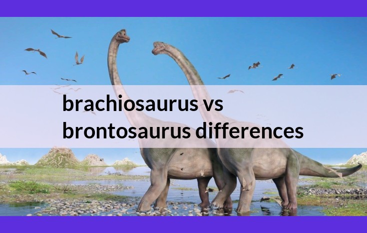 Brachiosaurus vs. Brontosaurus: Unveiling Key Differences Between Colossal Sauropods