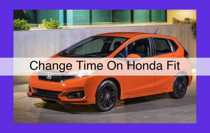 Master the Art of Clock Adjustment: Effortless Guide for Changing Time on Your Honda Fit