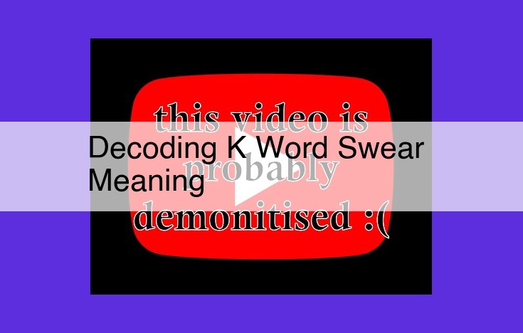 Harnessing NLP and ML for Profanity Unveiling: A Guide to Decoding K-Word Meanings