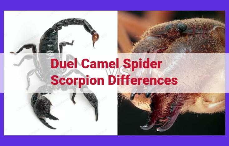 Unveiling the Distinctions: Camel Spiders vs. Scorpions in the Desert Arena