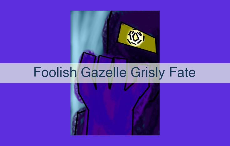 "A Foolish Gazelle's Grisly Demise: A Cautionary Fable on Recklessness"