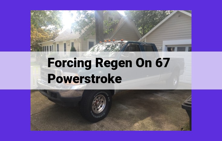 How to Force a Regeneration on a 67 Powerstroke Diesel Engine: A Step-by-Step Guide