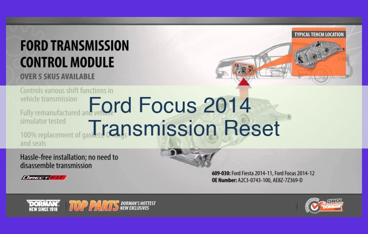 Expert Guide to Resetting Your 2014 Ford Focus Transmission: Enhance Performance and Resolve Issues