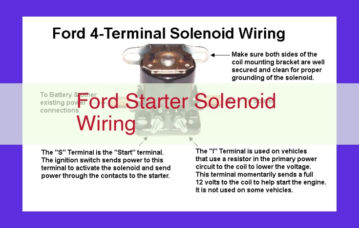 Ford Starter Solenoid Wiring: A Comprehensive Guide for Troubleshooting