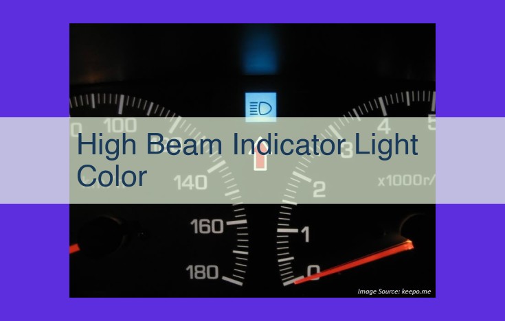 Decoding High Beam Indicator Light Colors for Safe and Responsible Driving