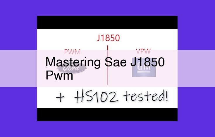 Comprehensive Guide to SAE J1850 PWM for Automotive Professionals