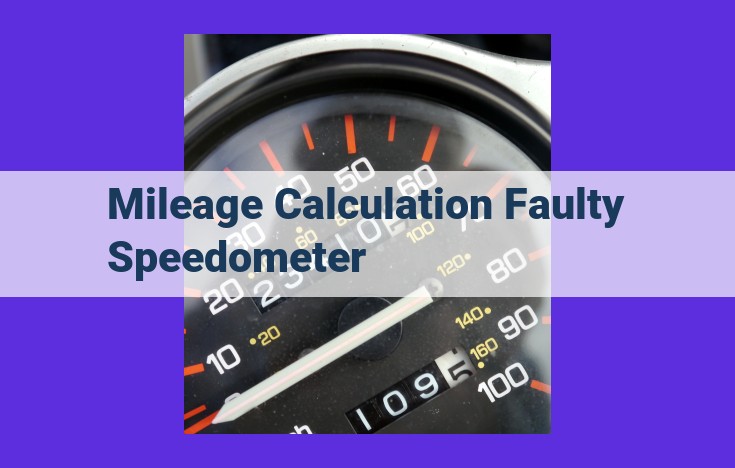 Accurately Calculating Mileage: Significance of Faultless Speedometers