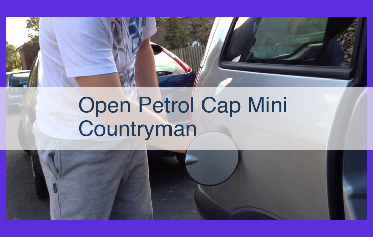 Mini Countryman Petrol Cap Location and Fuel Tank Information (Unleaded Only)