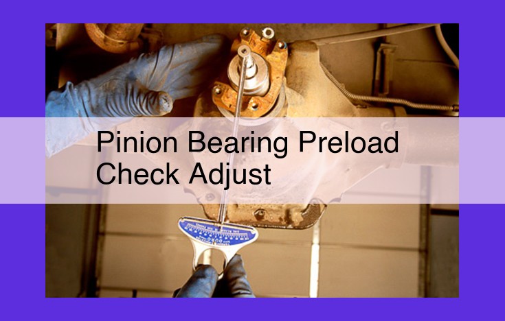 Pinion Bearing Preload: Ensure Optimal Gear Performance and Extend Bearing Life