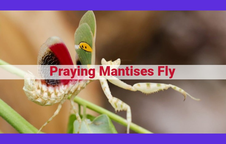 Airborne Predators: Praying Mantises and Their Exceptional Flight Abilities