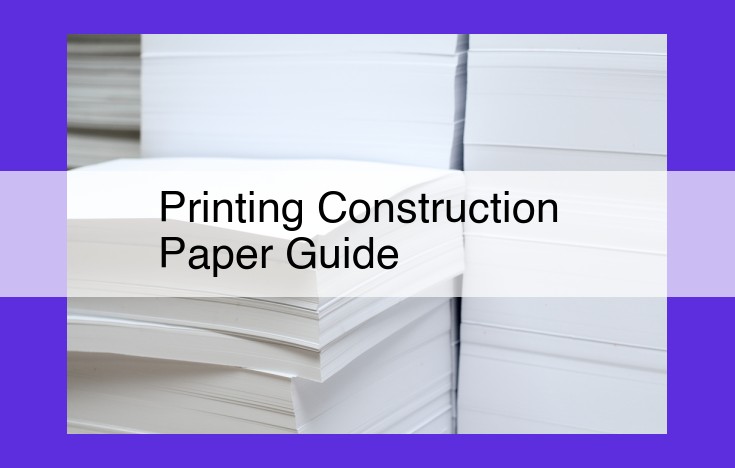 The Ultimate Guide to Flawless Construction Paper Printing: Tips for Durability and Presentation