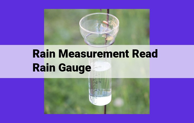 Rain Gauge Measurement: Techniques and Applications for Weather Forecasting, Water Management, and Climate Research