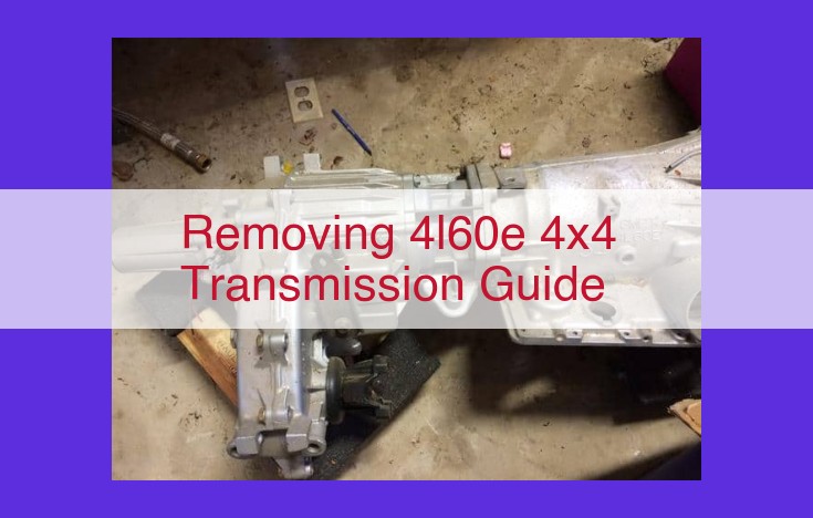 Comprehensive Guide to Transmission Removal: Step-by-Step Instructions for Optimal Vehicle Maintenance