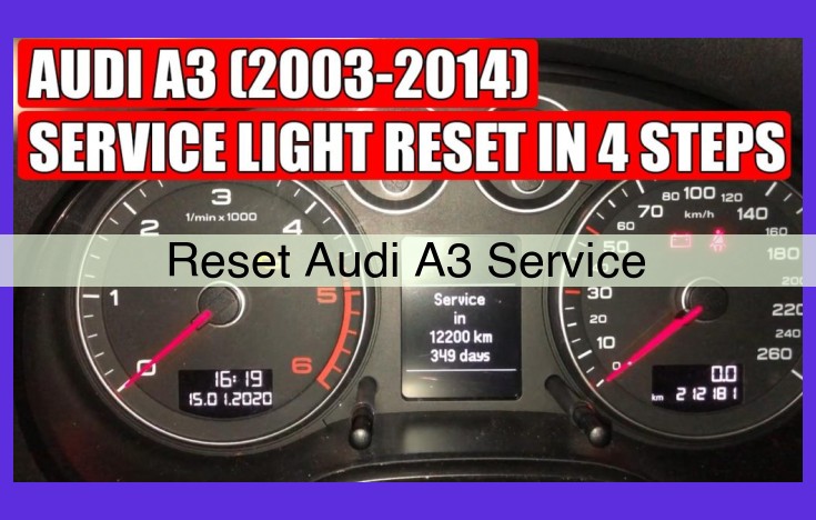 Audi A3 Service Indicator Reset: Easy Steps Using MMI or VCDS