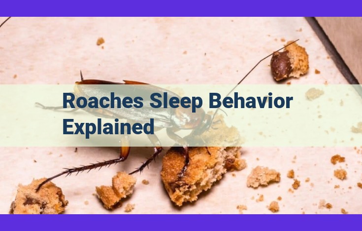 Roach Sleep Patterns: Circadian Rhythm, Resting Postures, and Environmental Influences