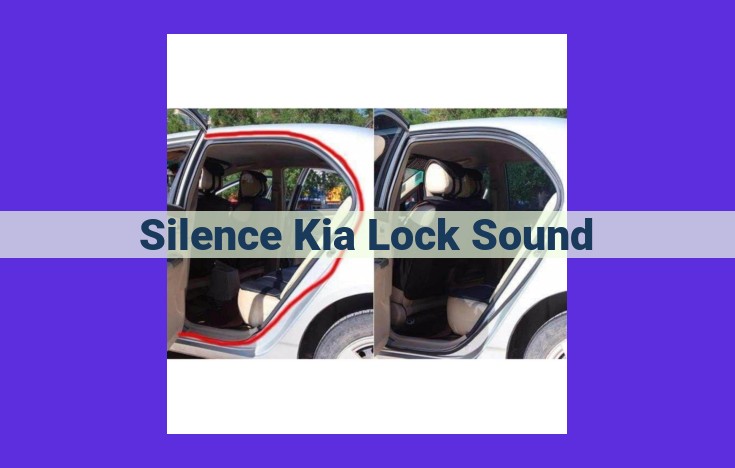 Mute Your Kia Lock Sounds: Enhance Convenience and Privacy