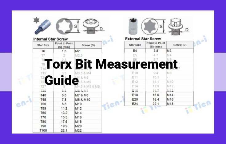 Torx Bits: A Comprehensive Guide to Measurements, Sizes, and Applications