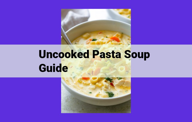 Uncooked Pasta Soup: A Culinary Delight for Convenience and Flavor