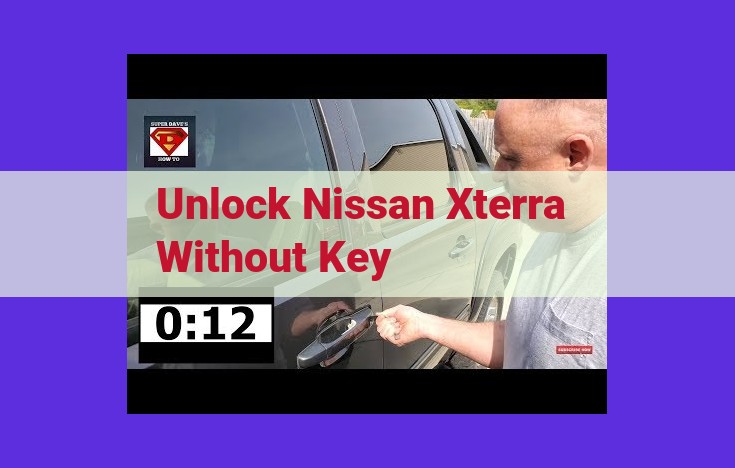 Unlocking Your Nissan Xterra: Keyless Entry, Spare Keys, and Emergency Solutions