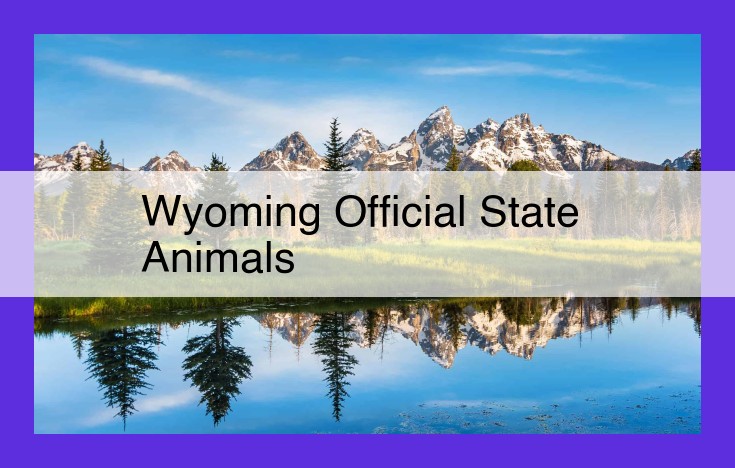 Wyoming's Official State Animals: Embodiments of Biodiversity and Conservation