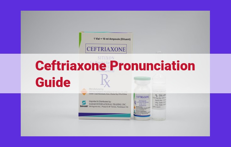 Ceftriaxone Pronunciation Guide: Mastering the Correct Pronunciation in Healthcare