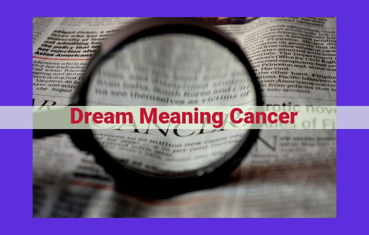 Unveiling the Hidden Meanings of Cancer Dreams: A Comprehensive Guide