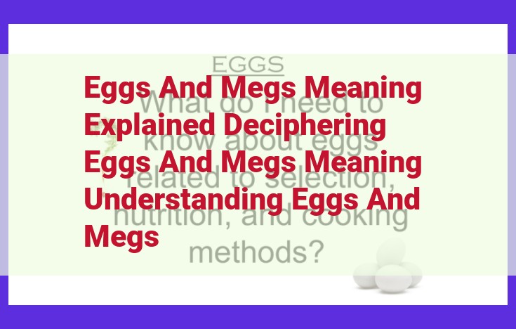 Eggs and Megs: Metaphors for Abundance and Unexpected Rewards