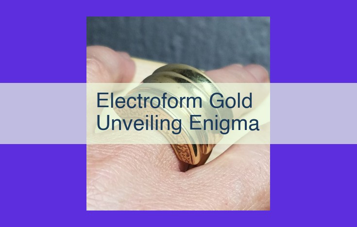 Electroforming: Unveiling Ancient Secrets and Preserving Cultural Heritage Through Gold