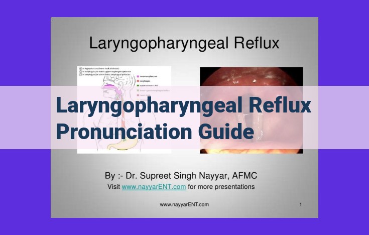 Laryngopharyngeal Reflux: Definition, Causes, and Treatments for Optimal Pronunciation