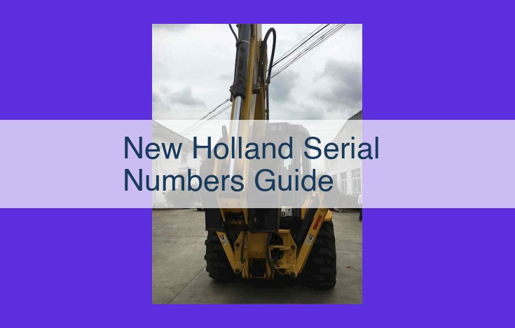 Mastering Serial Numbers for Efficient New Holland Equipment Management