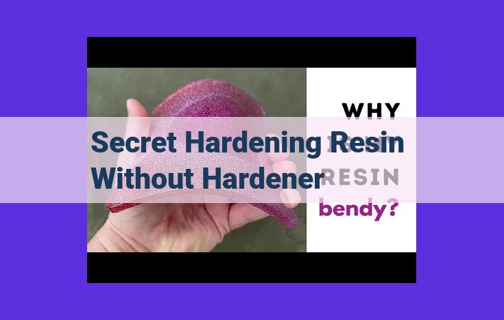 Unlocking the Secrets of Hardener-Free Resin: Key Parameters for Handling and Application