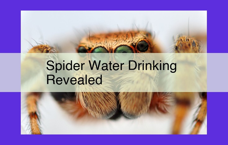 Spiders' Ingenious Water Acquisition: A Web of Adaptations for Hydration in Arid Environments