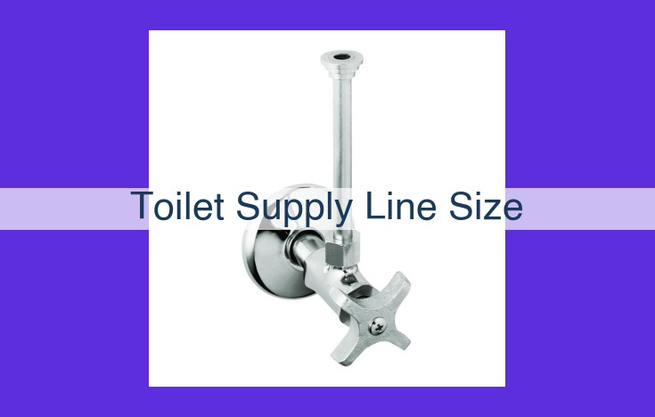 Toilet Supply Line Sizing: Essential for Optimal Toilet Performance and Water Conservation