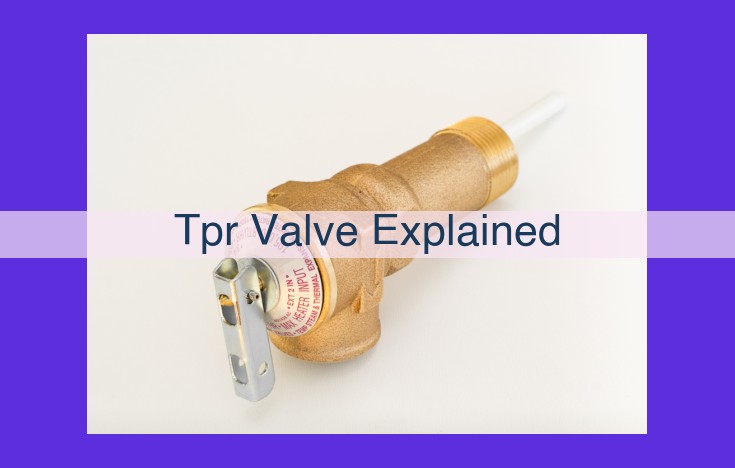 Optimize for SEO: Essential Guide: TPR Valves for Water Heater Safety Keywords: TPR valve, water heater, overpressure, safety, maintenance