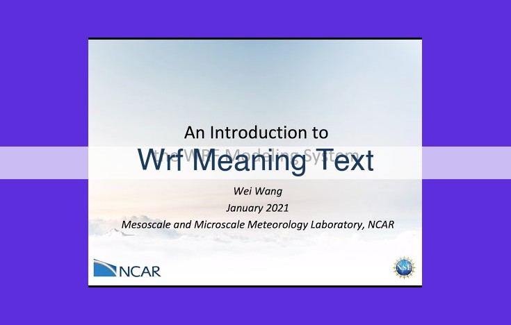 WRF: Unlocking Accurate Local Weather Forecasts with Numerical Weather Prediction