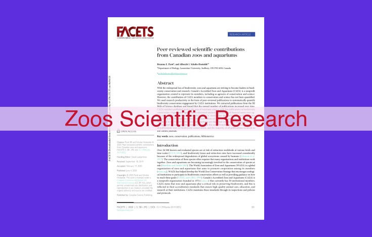 The Role of Zoos: Conservation, Research, and Scientific Advancements